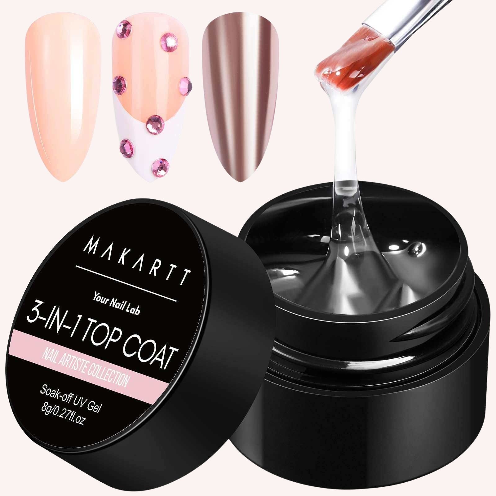 makartt-top-coat-gel-dur-3-en-1-base-coat-couleur-finition-no-wipe image 1