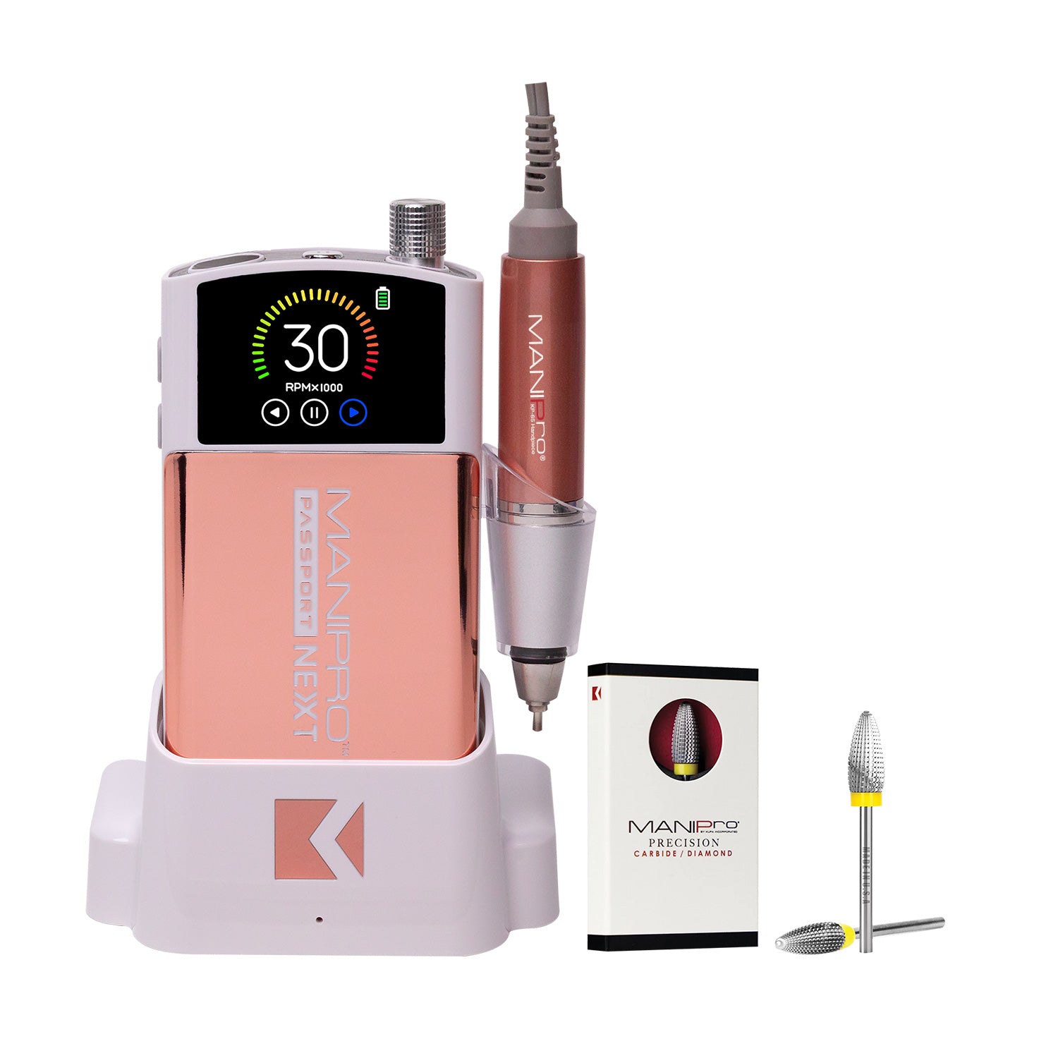 kupa-manipro-passport-next-complete-rose-gold-fraise-typhoon-medium-ponceuse-lec image 1