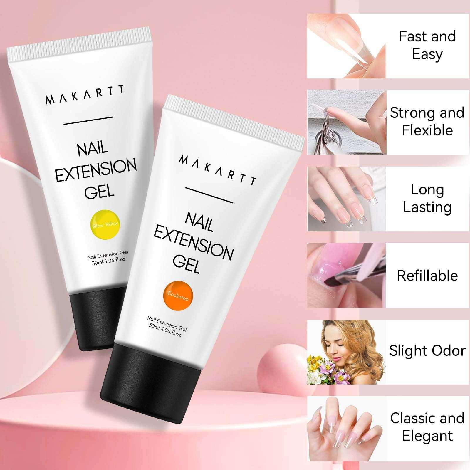 makartt-polygel-extension-d-ongles-30-ml-2-tubes-gel-de-construction-polygel-cou image 3