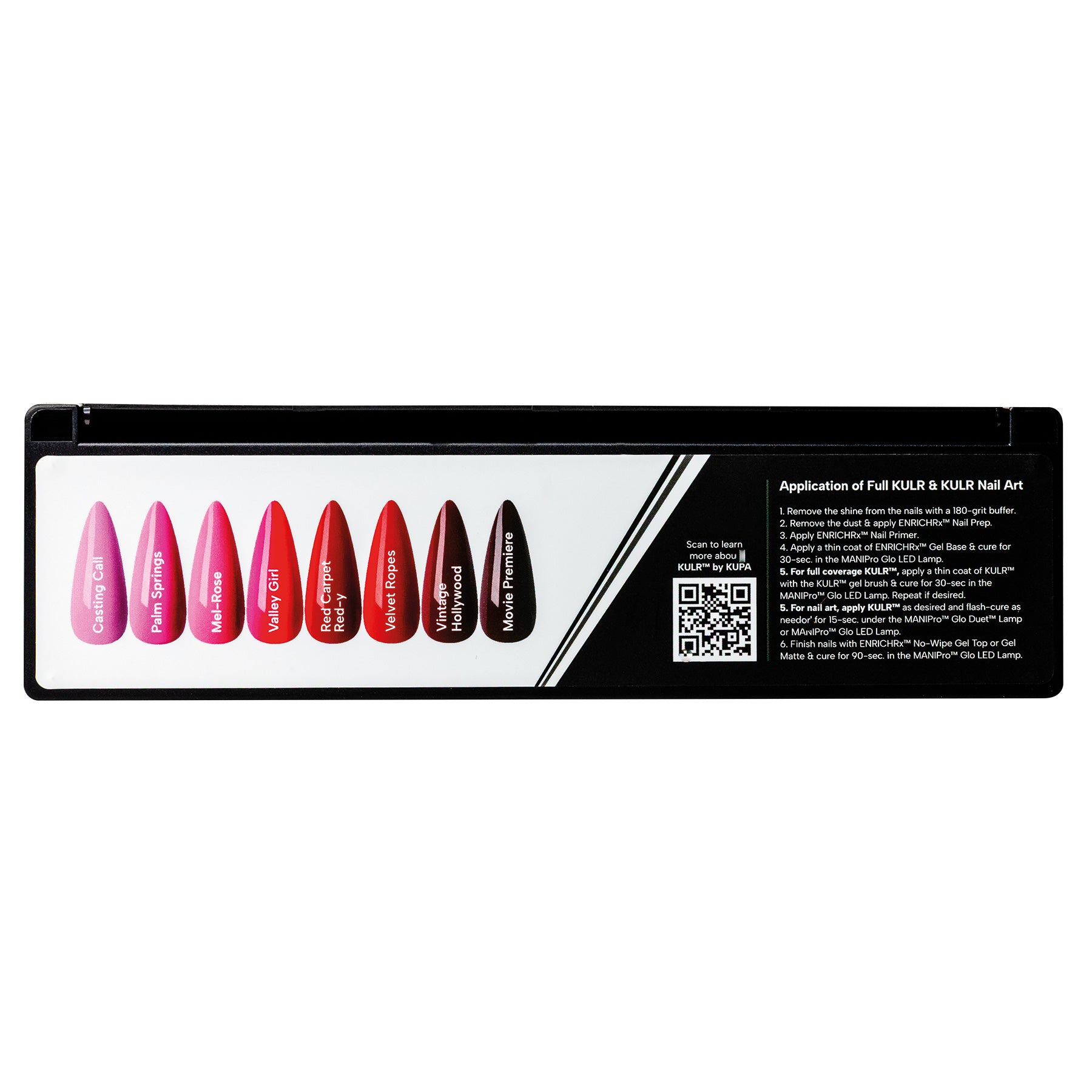 kupa-kulr-rose-queen-collection-palette-nail-art-gels-cr-me-solides-tons-rose-ro image 5