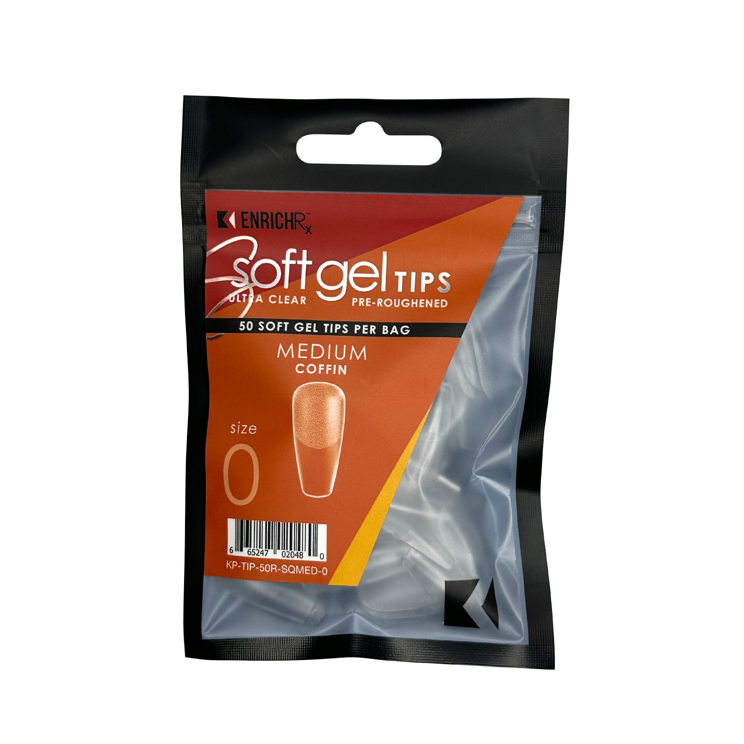 kupa-enrichrx-soft-gel-tips-coffin-medium-recharge-50-capsules-pr-rugueuses-ultr image 1