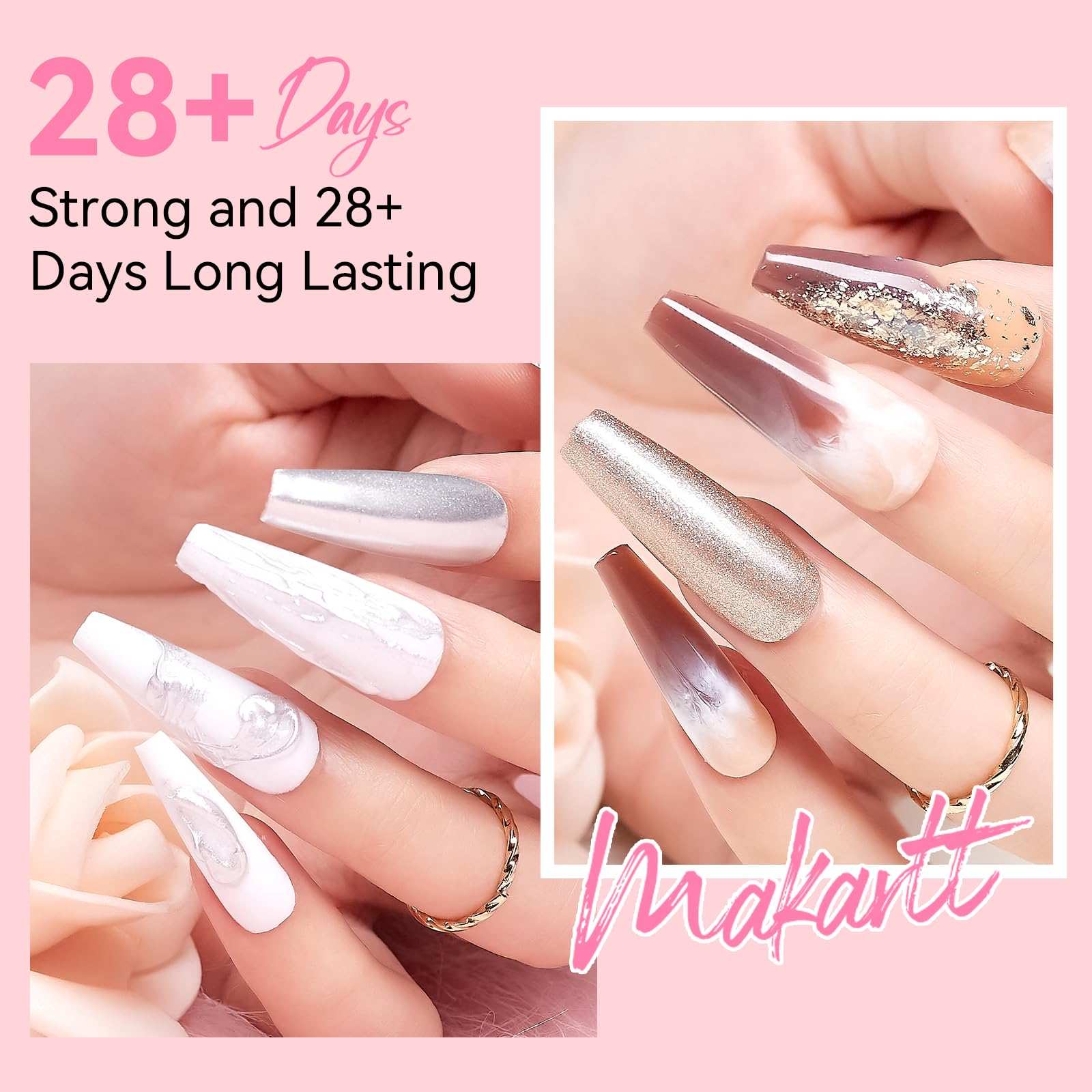 makartt-bare-nude-color-collection-kit-poly-gel-4-couleurs-15-ml-clear-dark-pink image 3